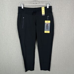 Kirkland Signature Active Pants Womens Small Black Breathable Moisture Wicking